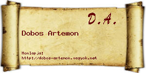 Dobos Artemon névjegykártya